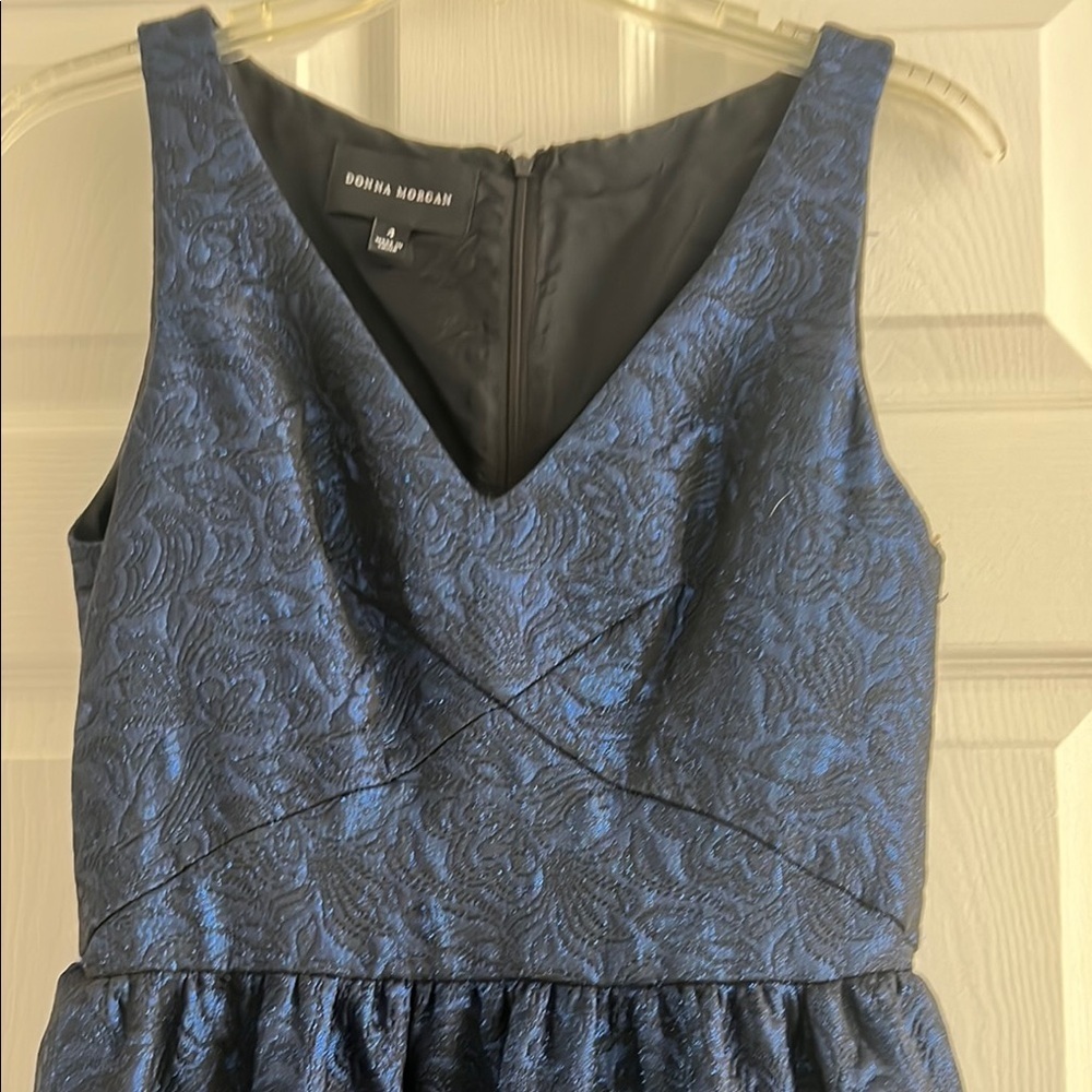 Donna Morgan Midnight Blue Formal Dress - Picture 2 of 6